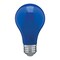 8W A19 LED Ceramic Blue Medium base 360 deg. beam spread 120V